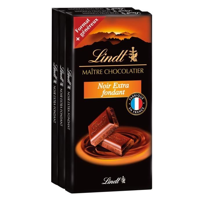  Lindt Tablette Chocolat Noir Amande 100g
